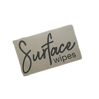 Surface Wipes Vinyl Label Large Grey