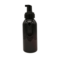 375ml Amber foaming pump bottle - new design lid off