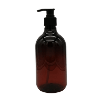 500ml Amber PET Pump Bottle - New Design