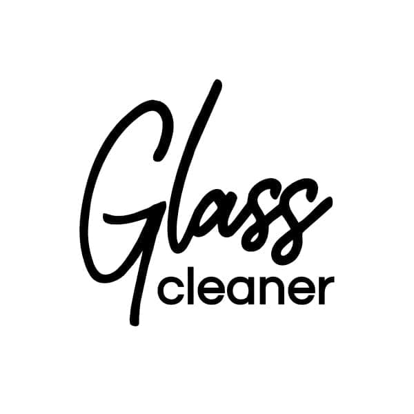 Glass CLeaner VInyl Label