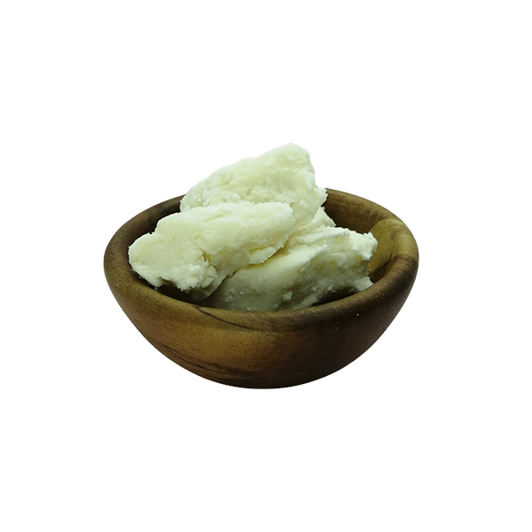 Organic Unrefined Shea Butter in acacia bowl
